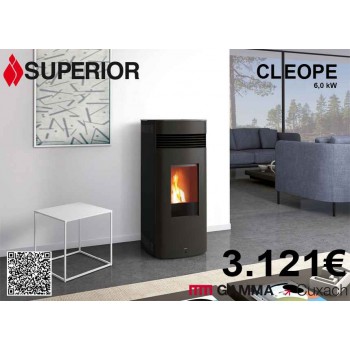ESTUFA PELLET CLEOPE 6KW -UD