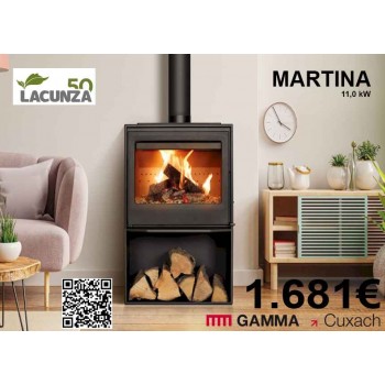 ESTUFA LEÑA MARTINA 11KW -UD