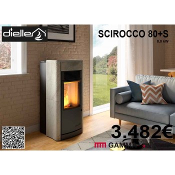 ESTUFA PELLET SCIROCCO 80S...