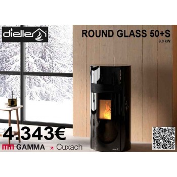 ESTUFA PELLET ROUND GLASS...
